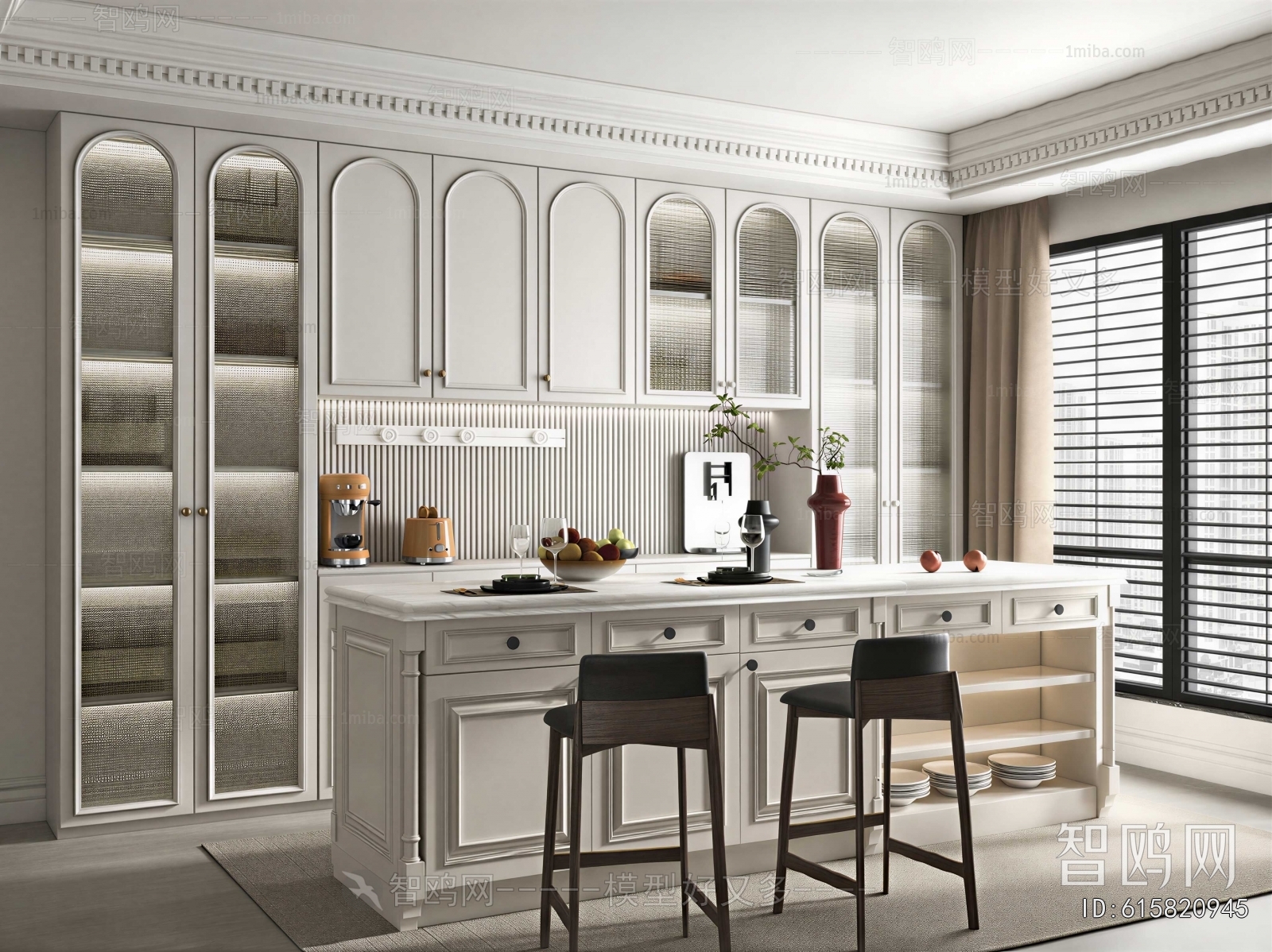 Simple European Style Dining Room