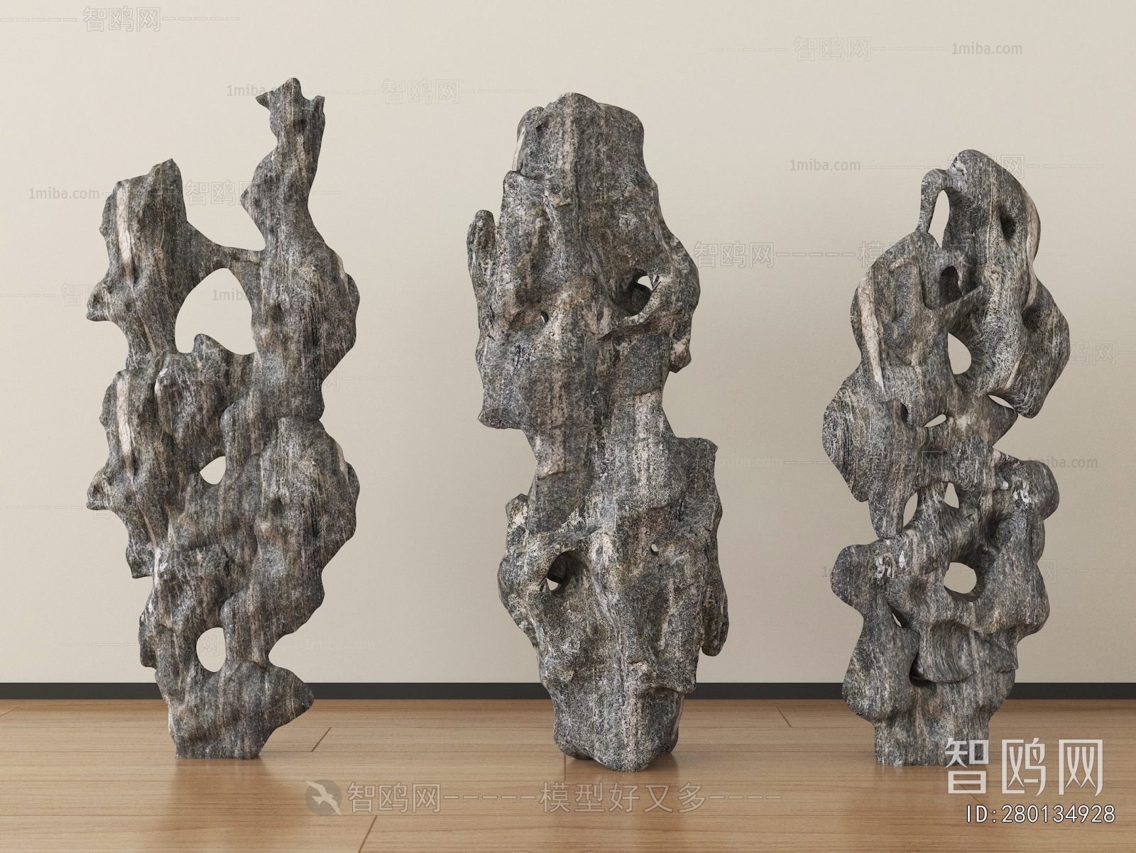 New Chinese Style Rockery Waterscape