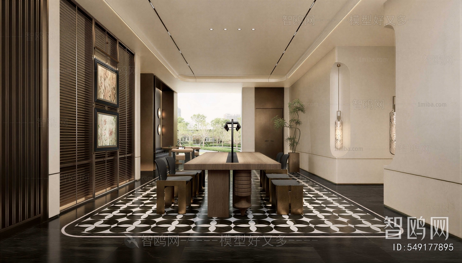 New Chinese Style Dining Room