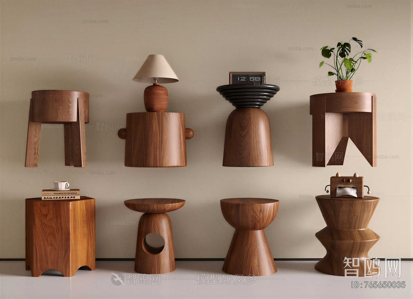 Wabi-sabi Style Side Table/corner Table