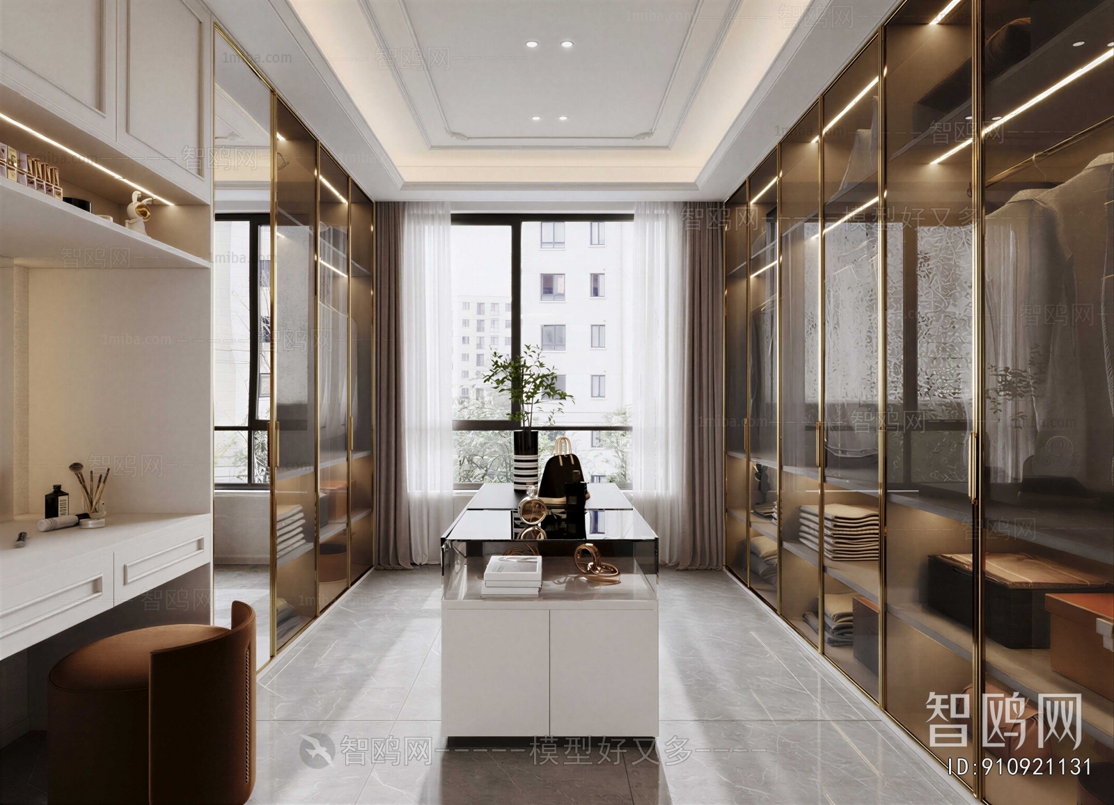 Modern Clothes Storage Area