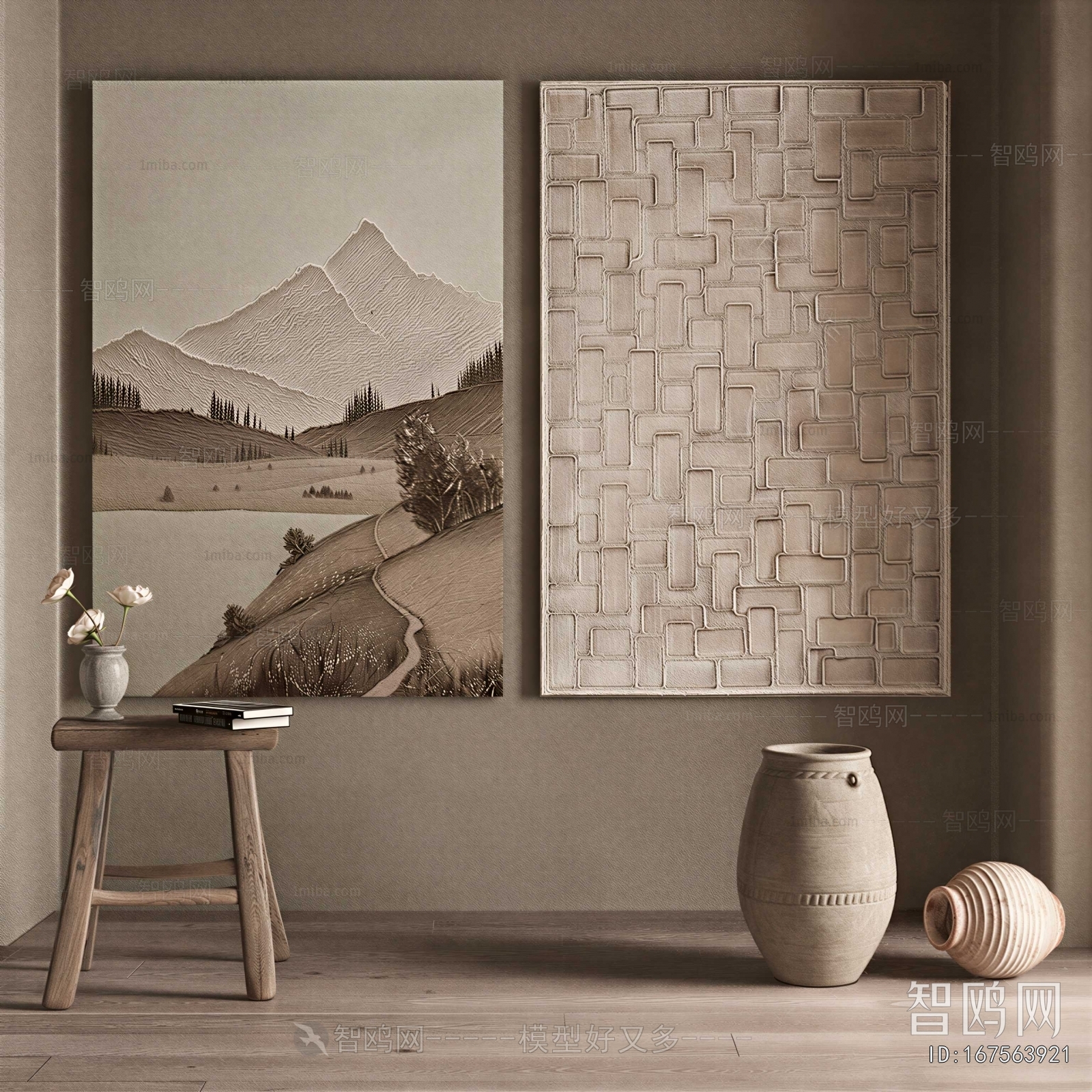 Wabi-sabi Style Painting