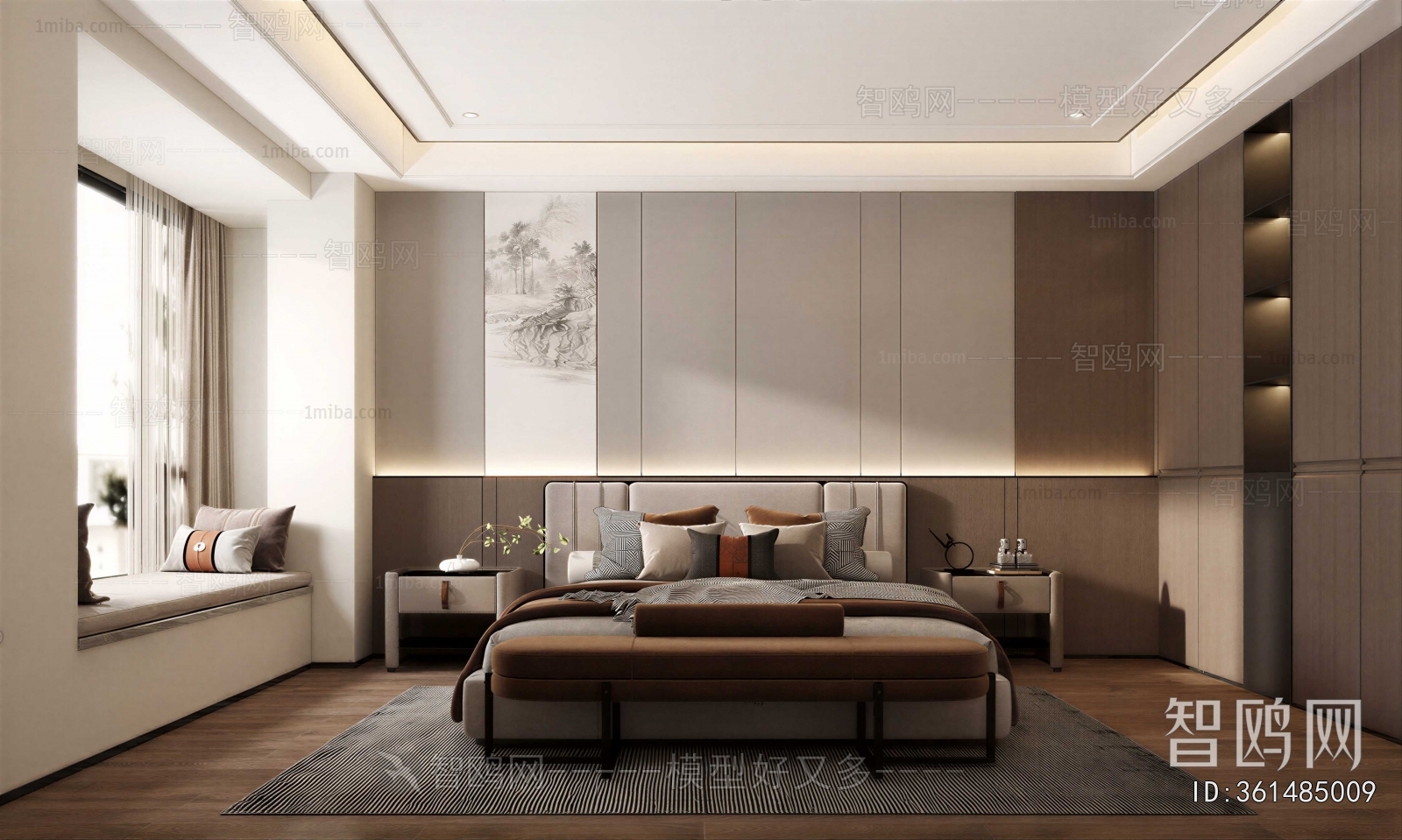New Chinese Style Bedroom