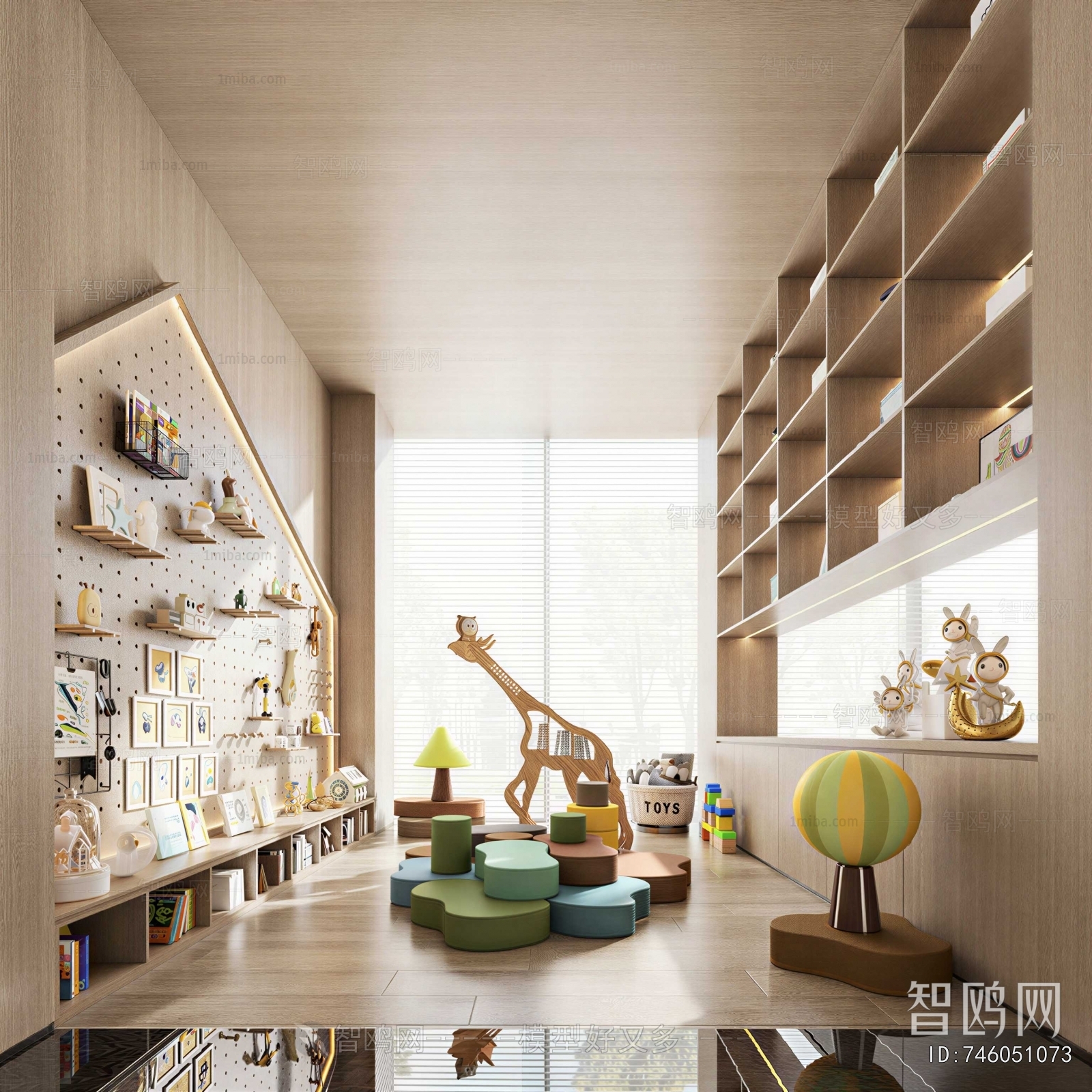 Nordic Style Children's Room Activity Room