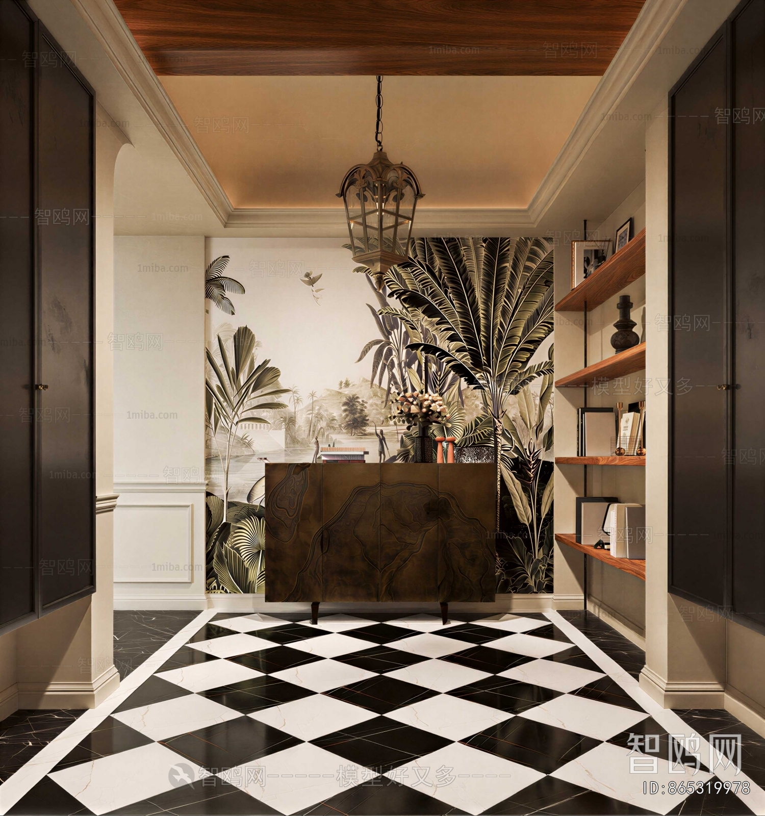 French Style Hallway