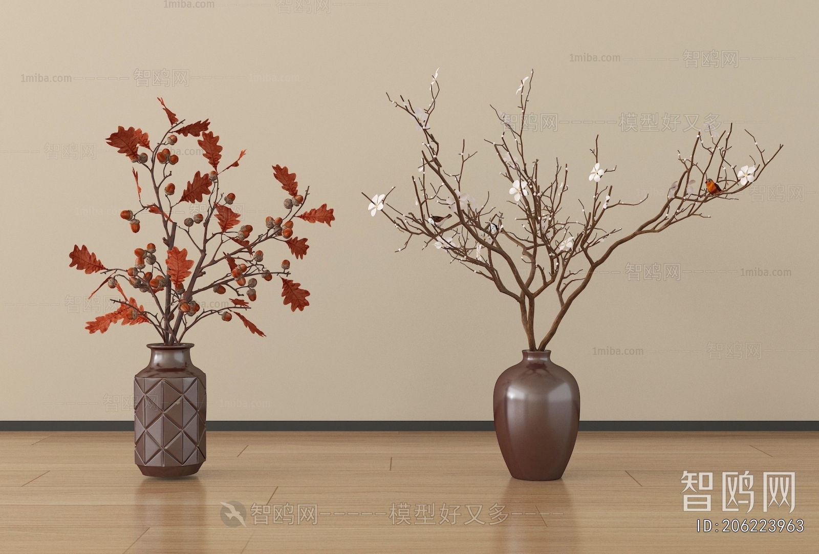 Wabi-sabi Style Dried Branch