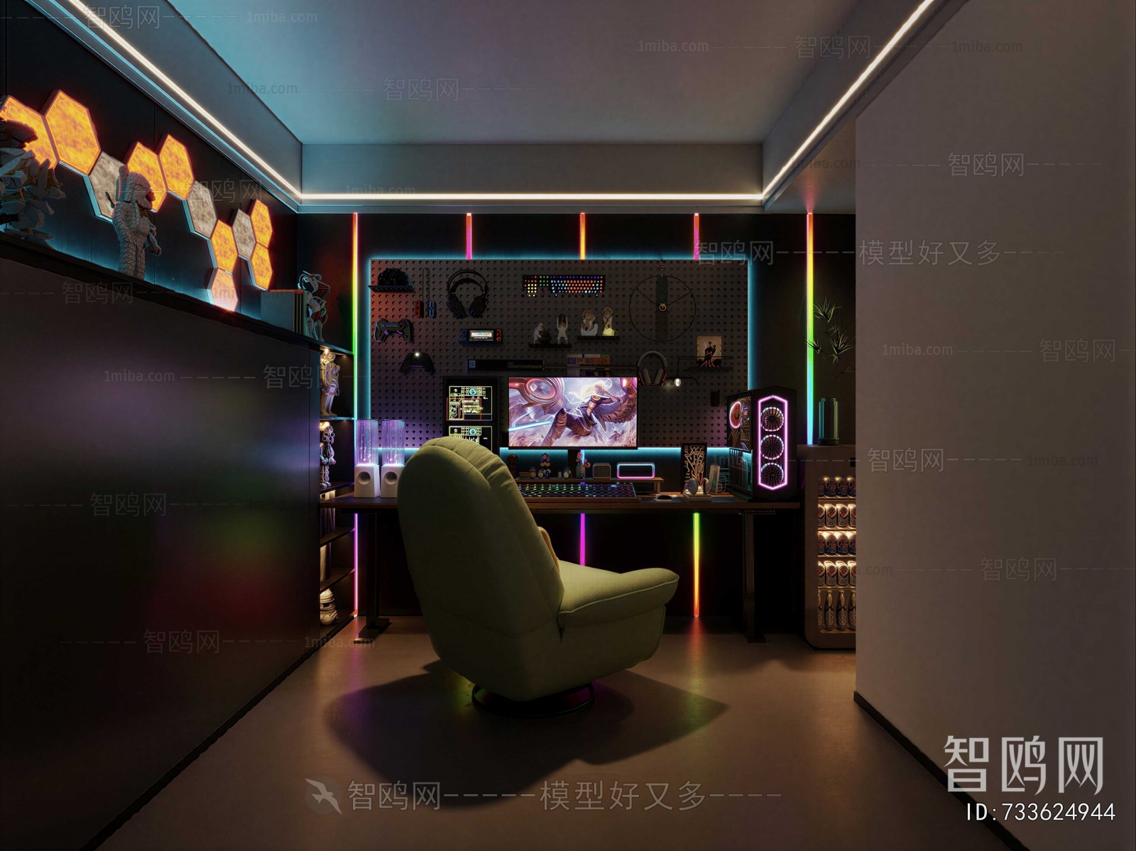 Modern E-sports Room