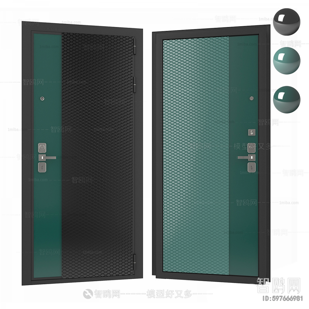 Nordic Style Entrance Door