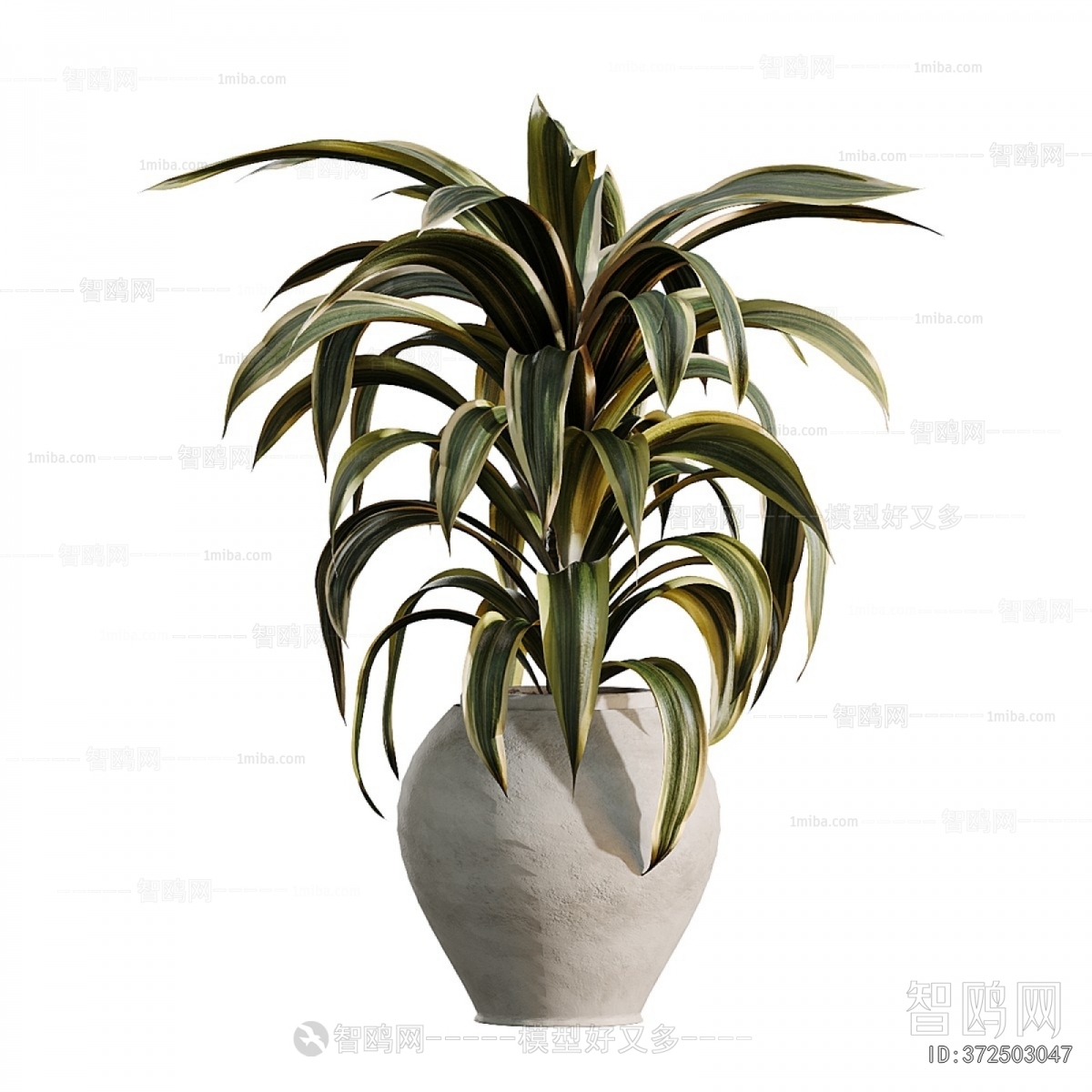 Modern Ground Green Plant Potted Plants