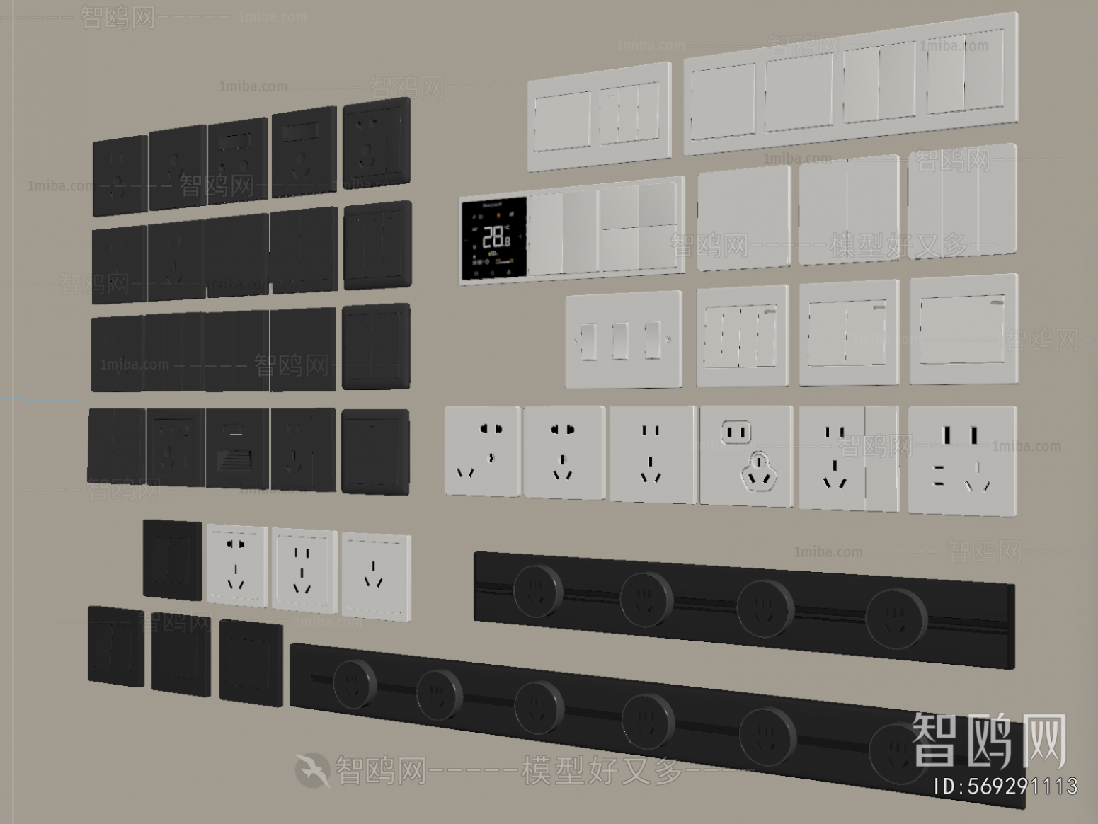 Modern Switch Socket Panel