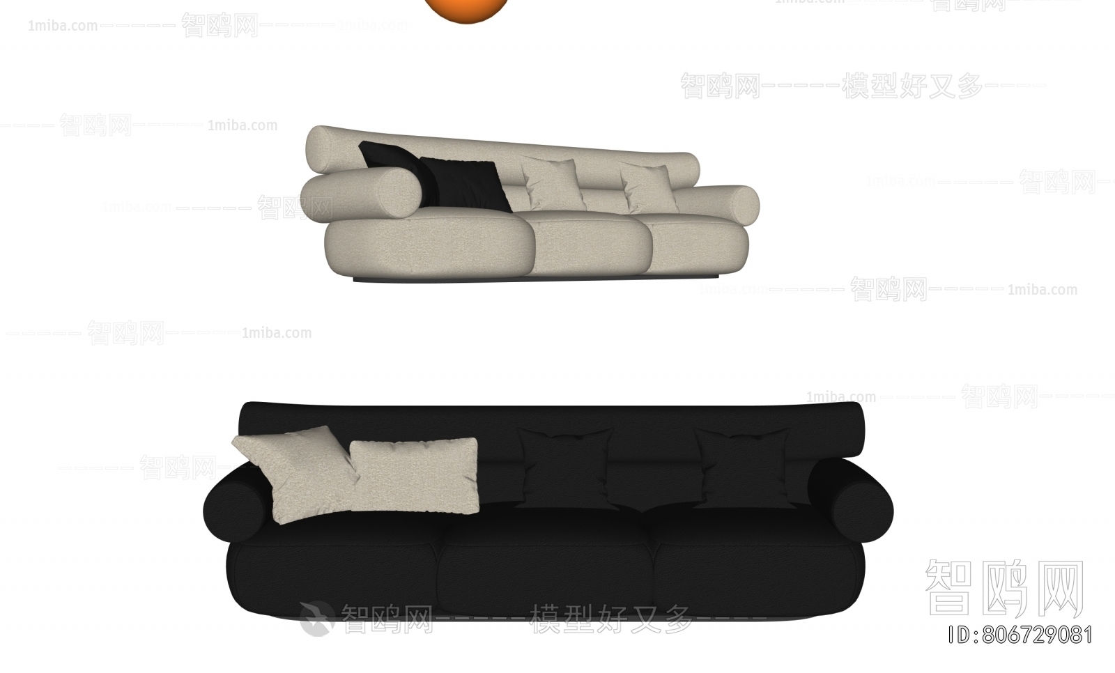 Modern Three-seat Sofa