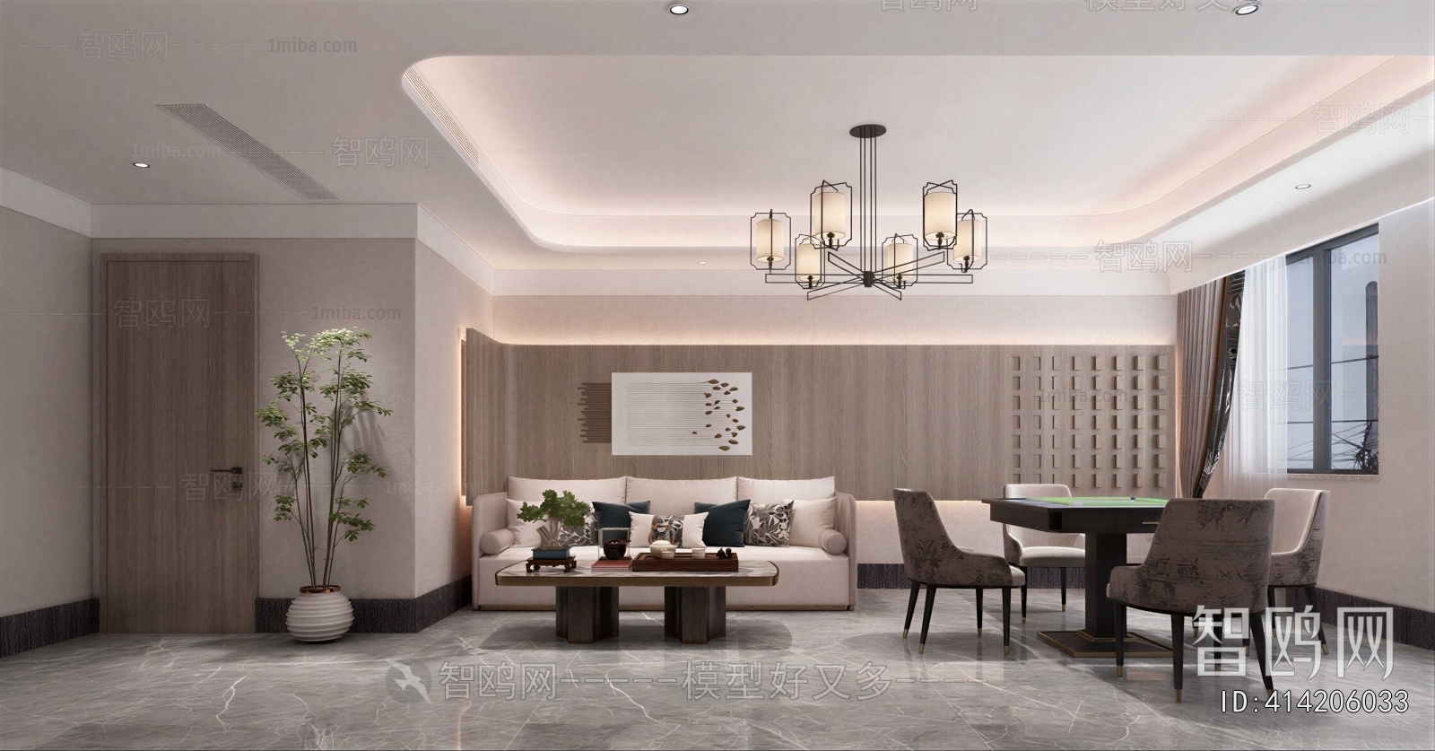 New Chinese Style Chess And Card Room