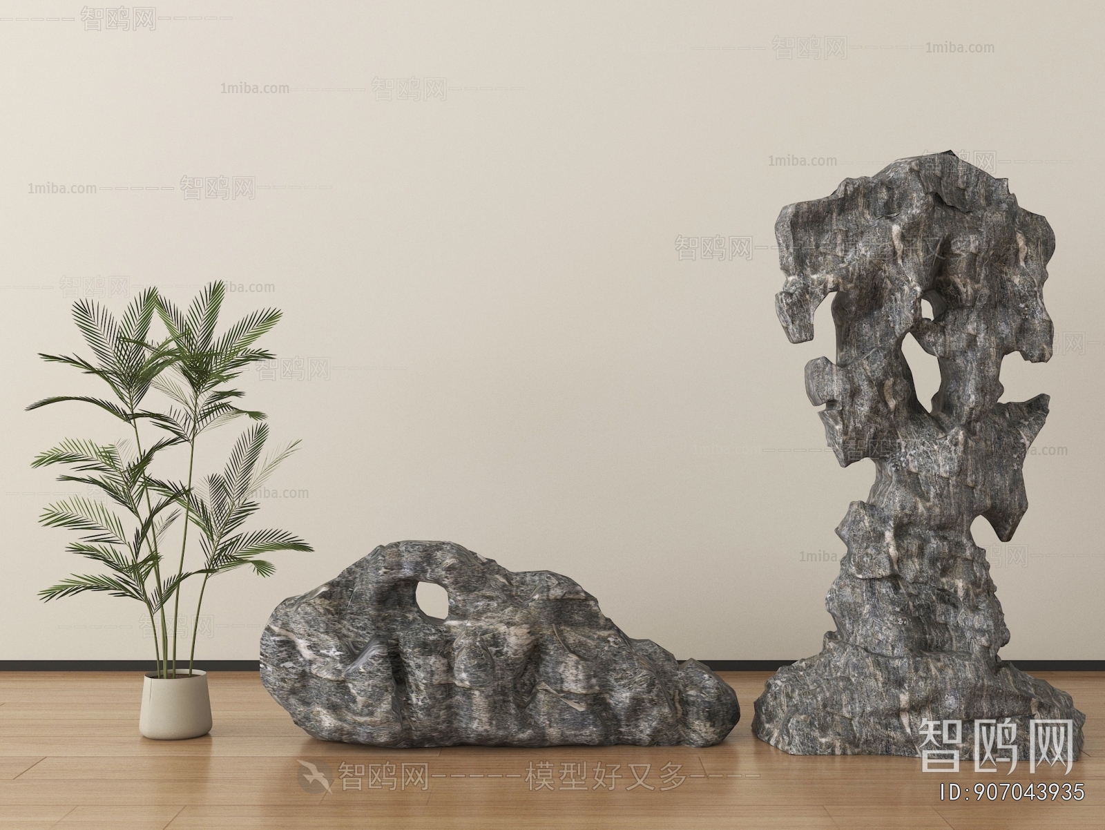 New Chinese Style Rockery Waterscape