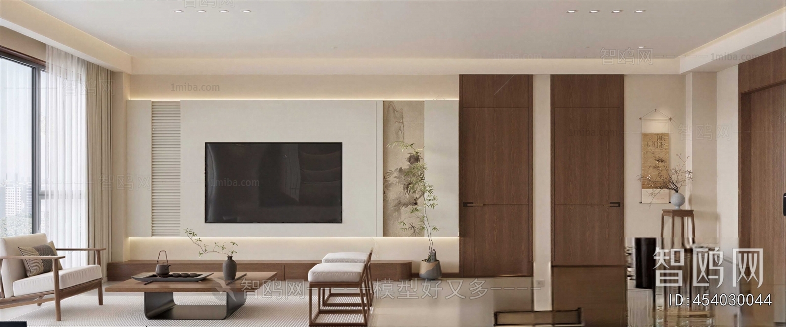 New Chinese Style A Living Room