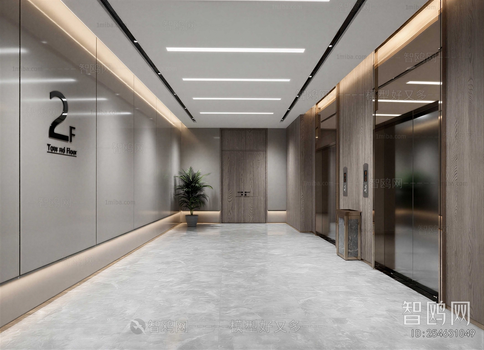 Modern Corridor/elevator Hall