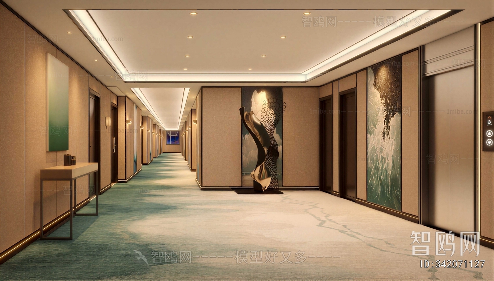 Modern Corridor Elevator Hall