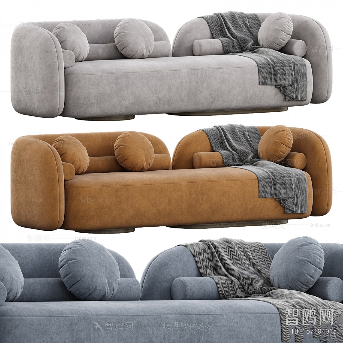 Modern Three-seat Sofa