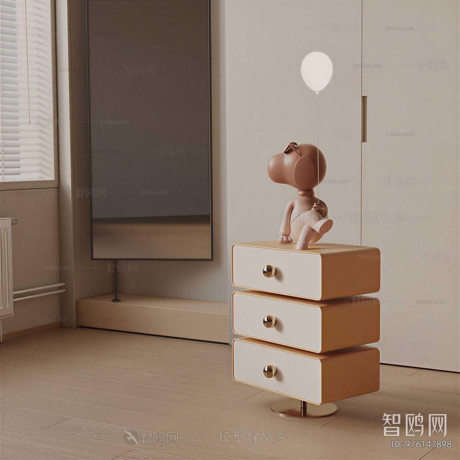 Modern Bedside Cupboard