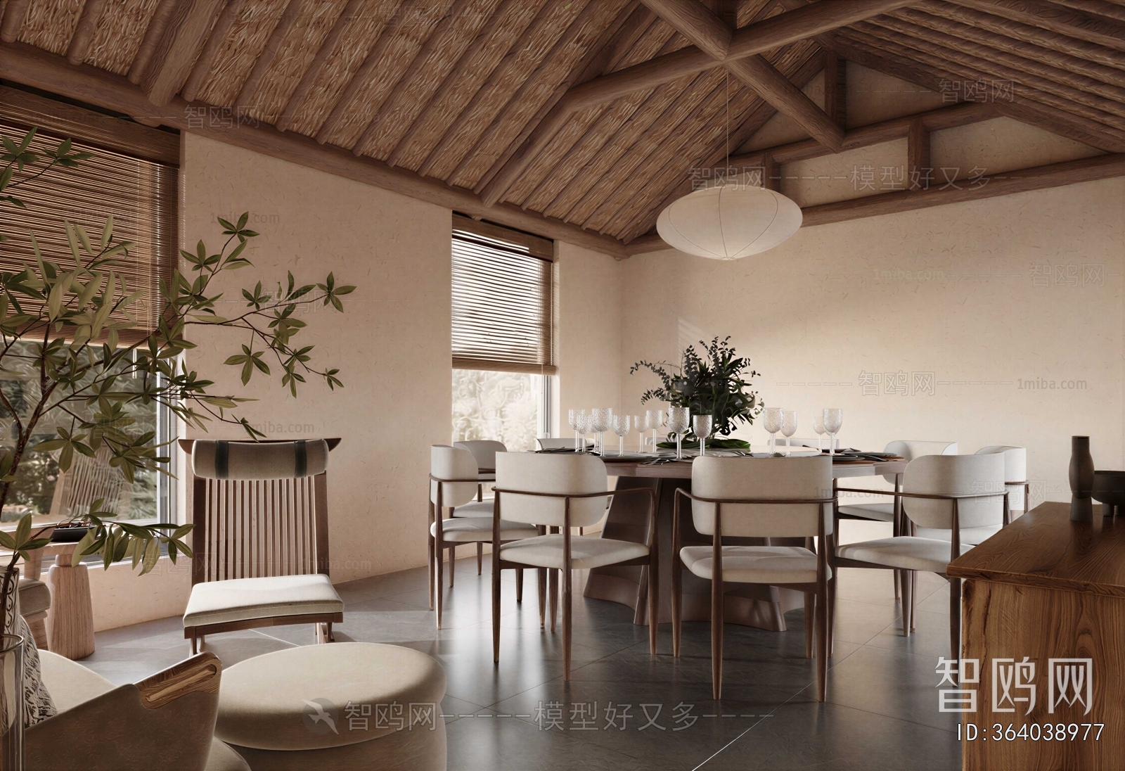 New Chinese Style Dining Room