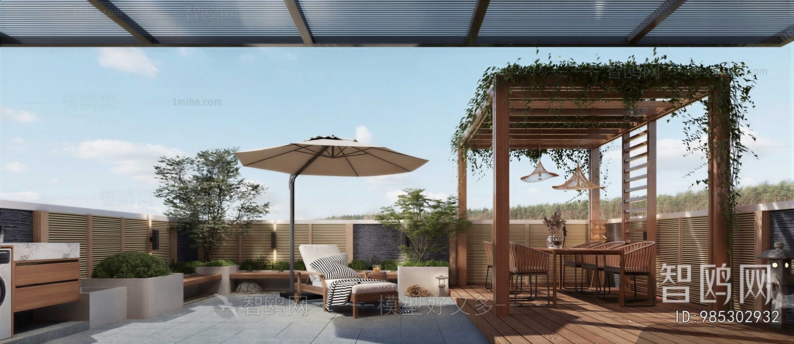 Modern Courtyard/landscape