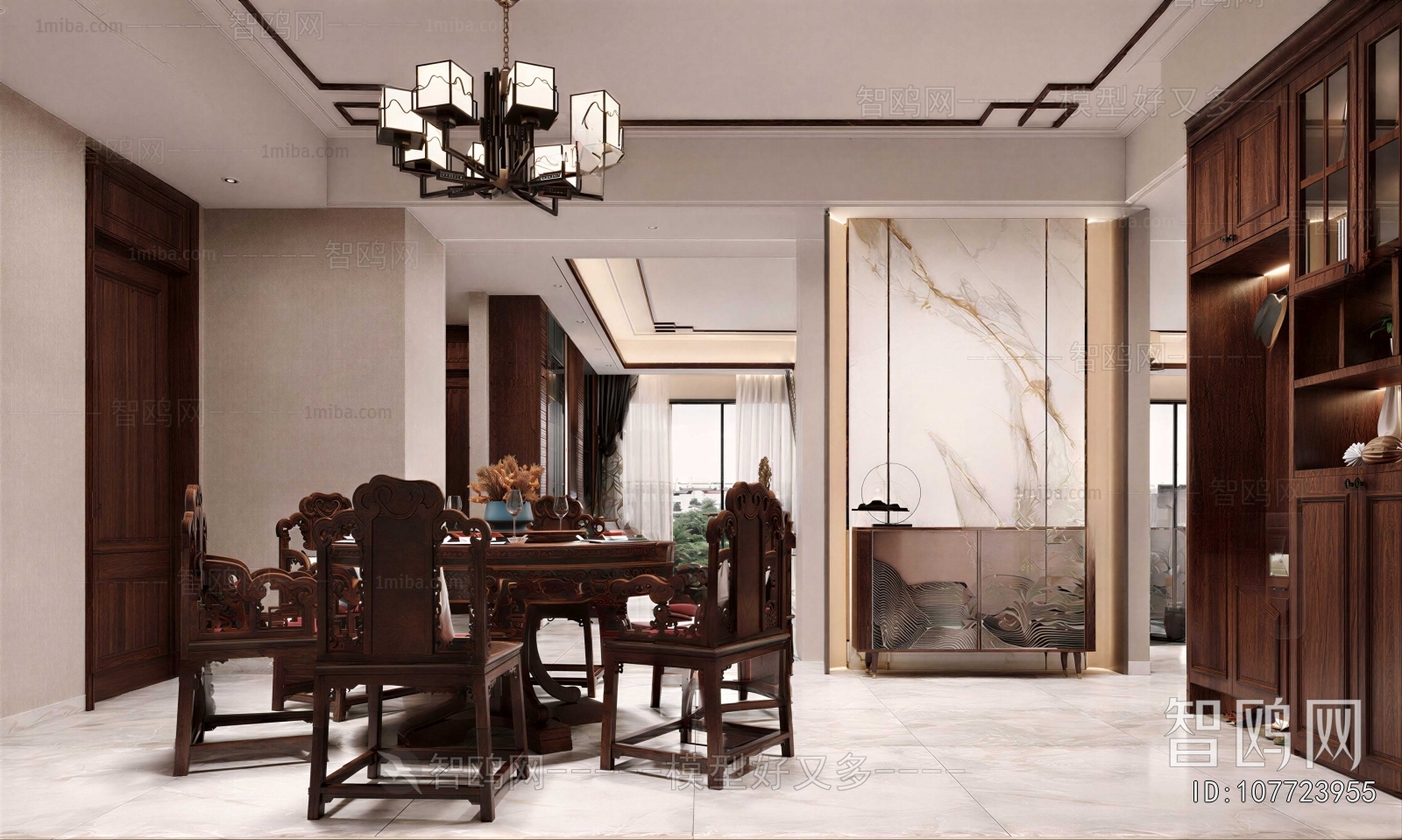 New Chinese Style Dining Room