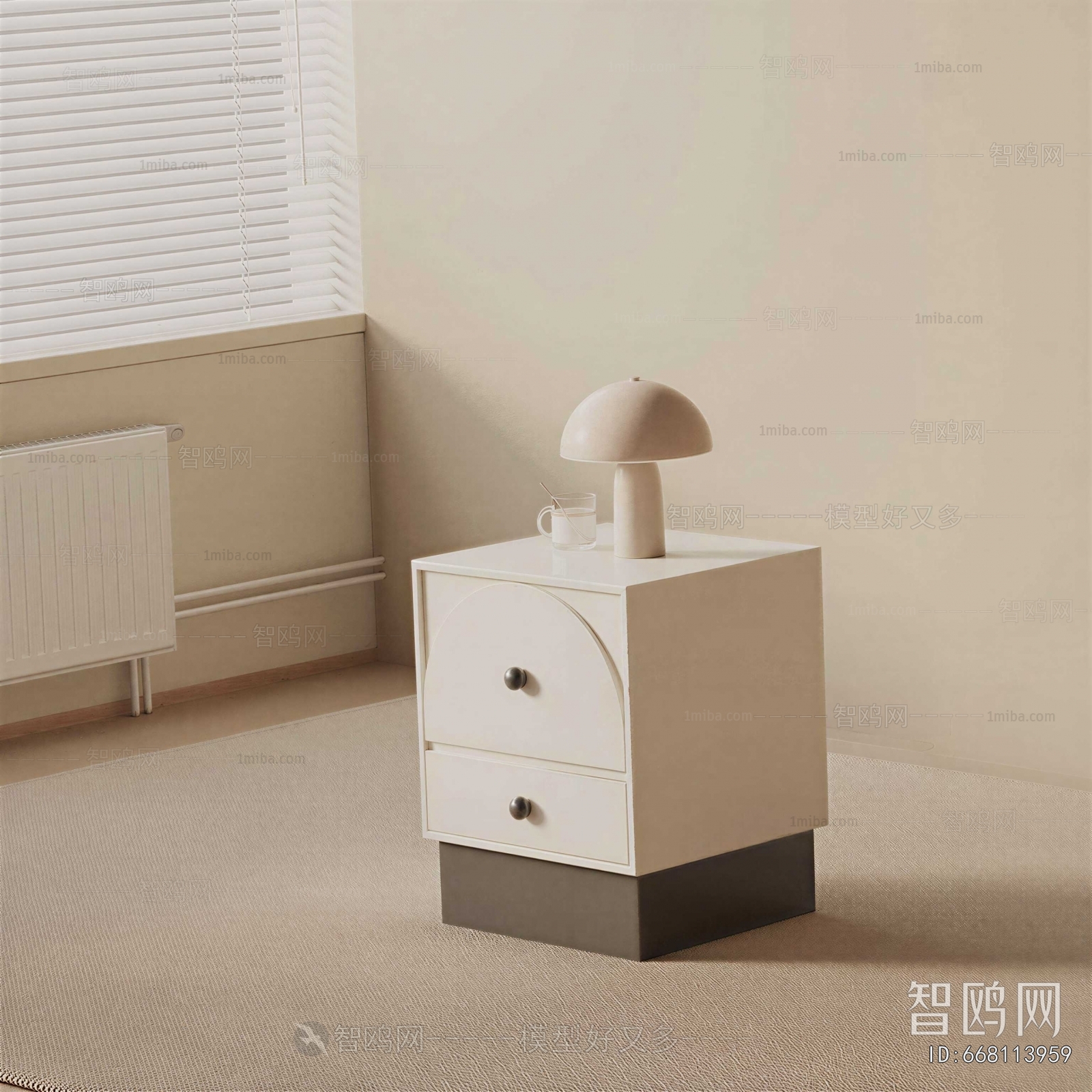 Modern Bedside Cupboard