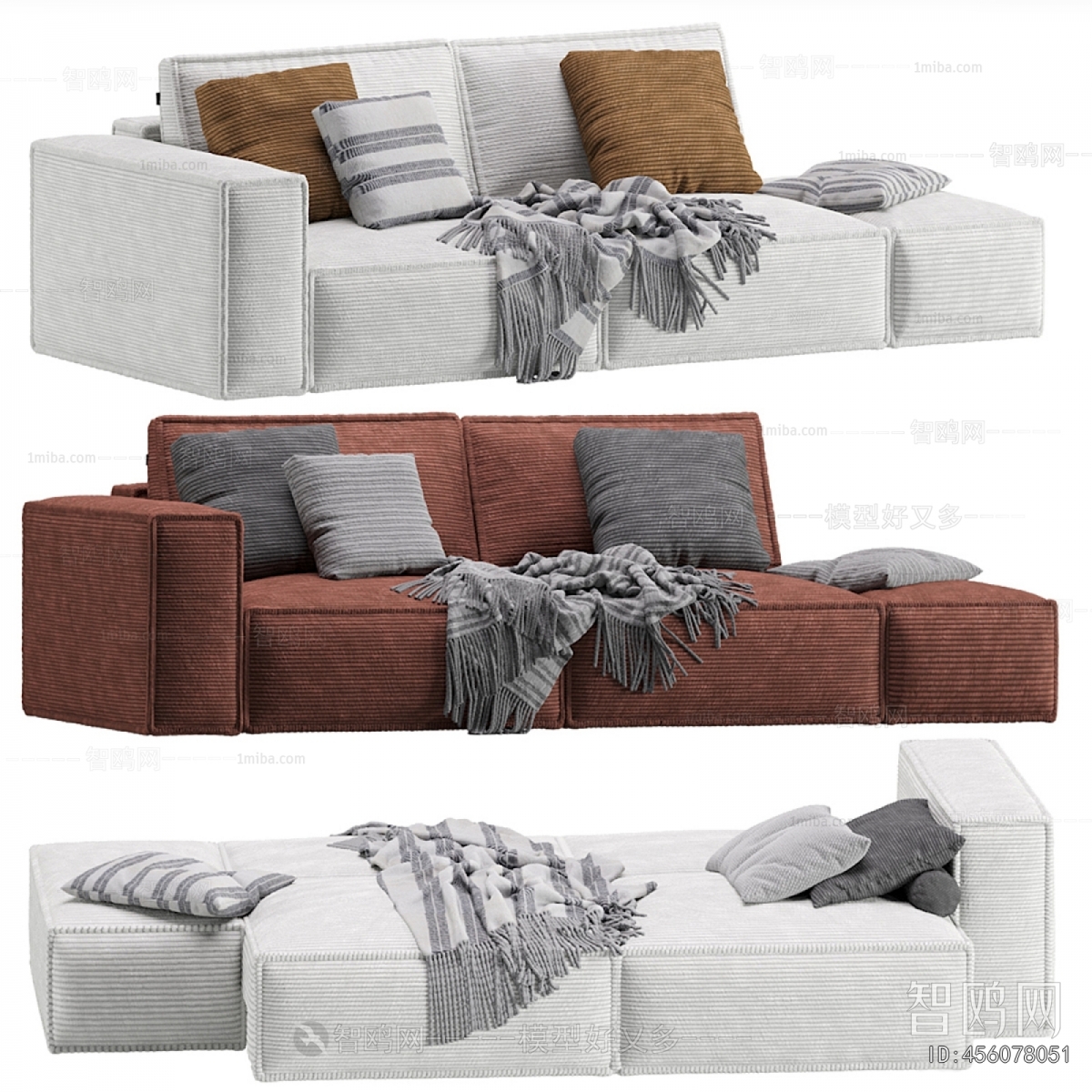 Modern Three-seat Sofa