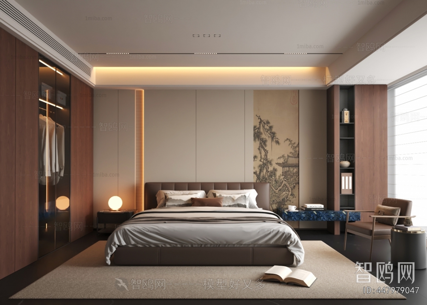 New Chinese Style Bedroom