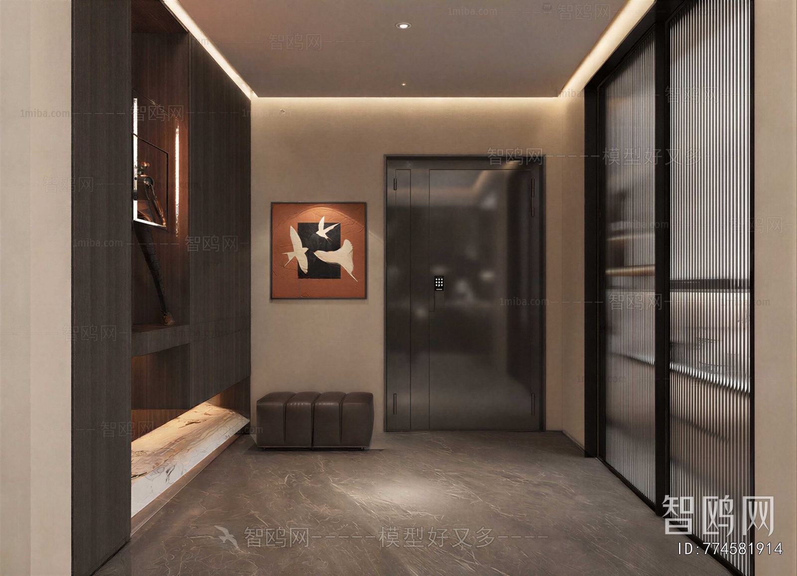 Modern Office Elevator Hall