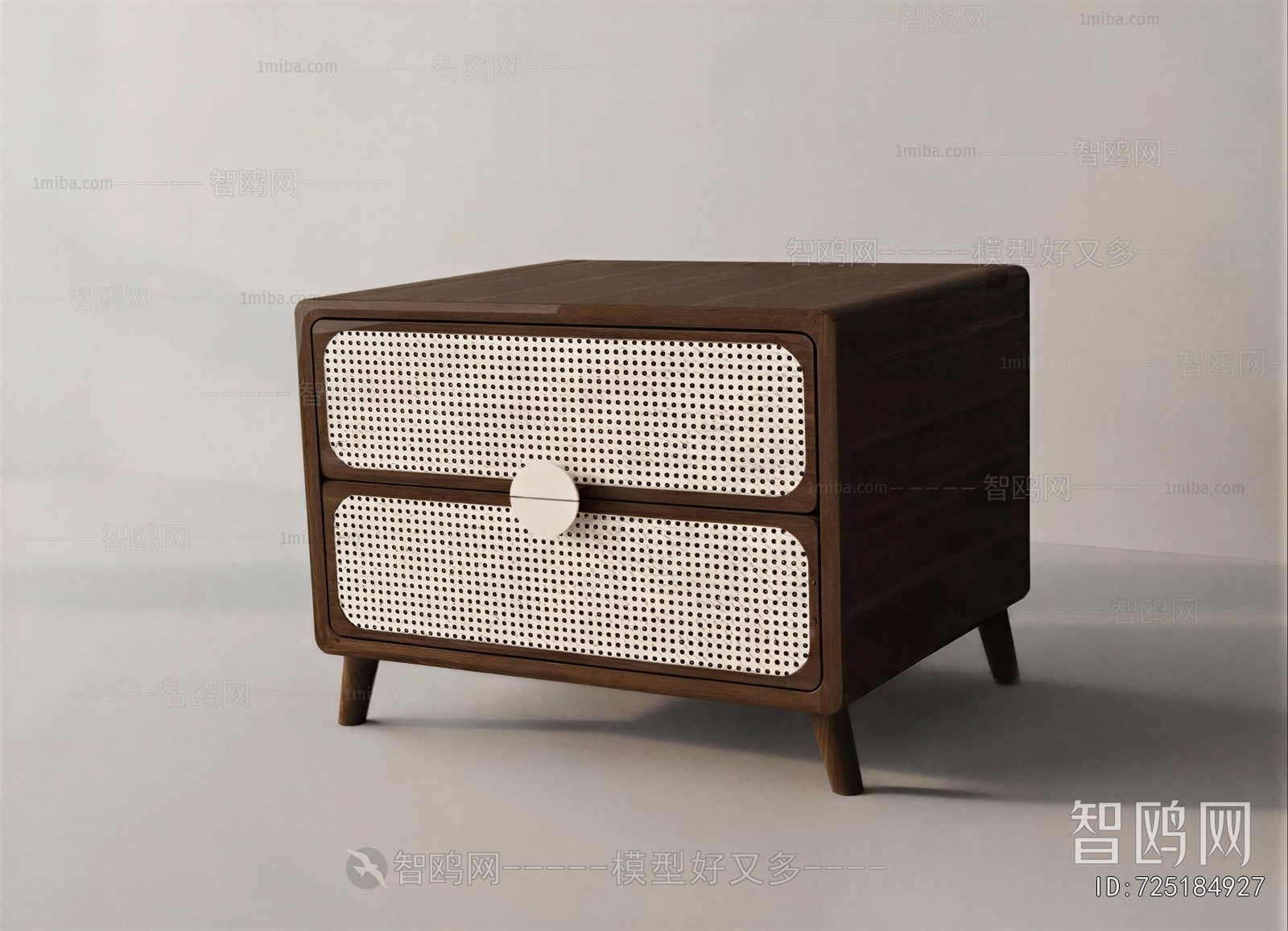 Wabi-sabi Style Bedside Cupboard