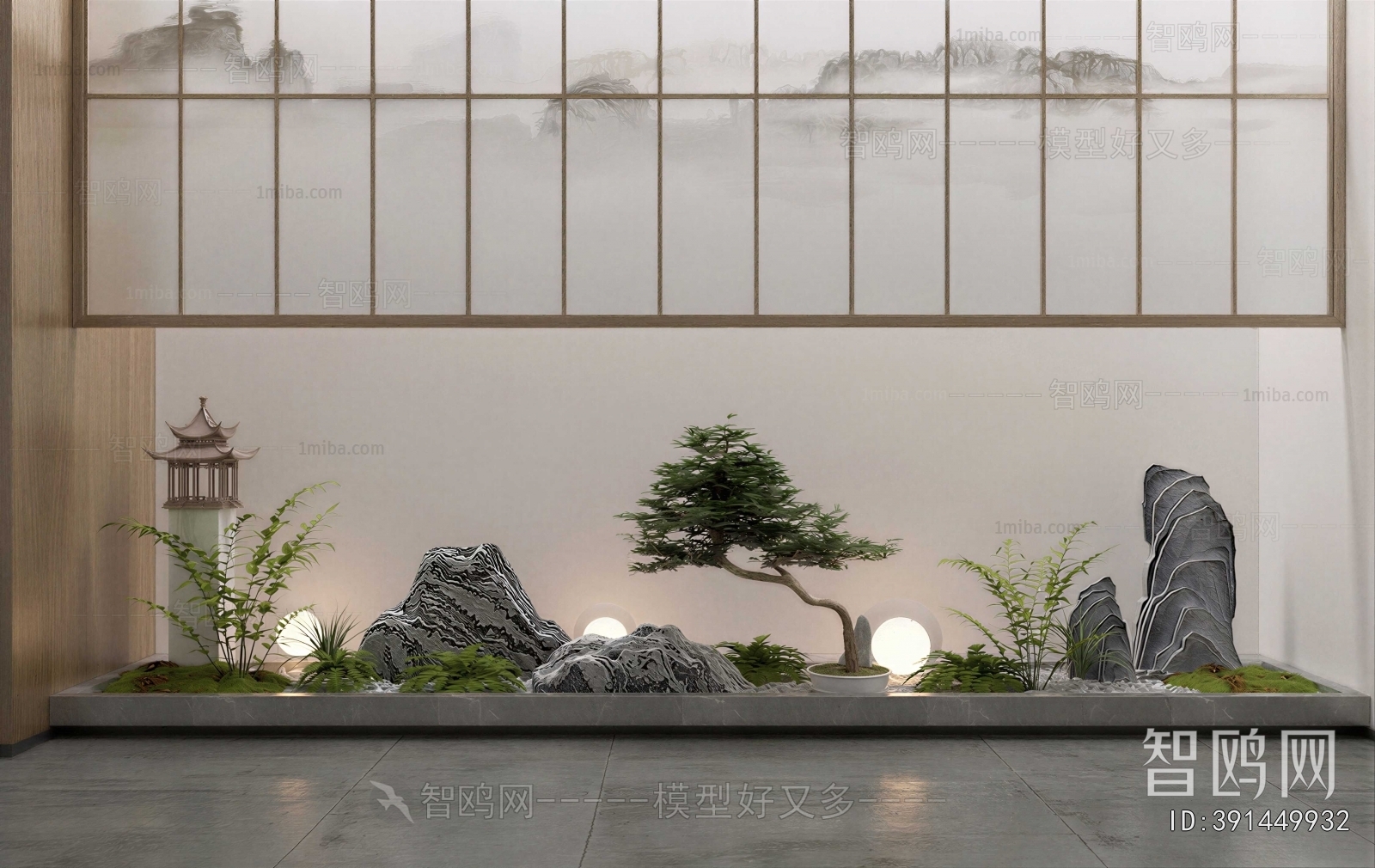 New Chinese Style Plant Landscaping