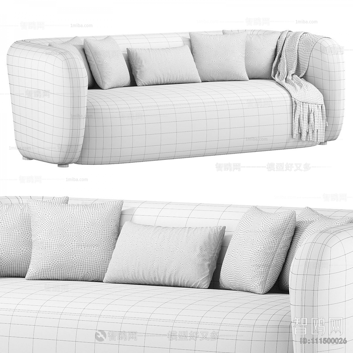 Modern Multi Person Sofa