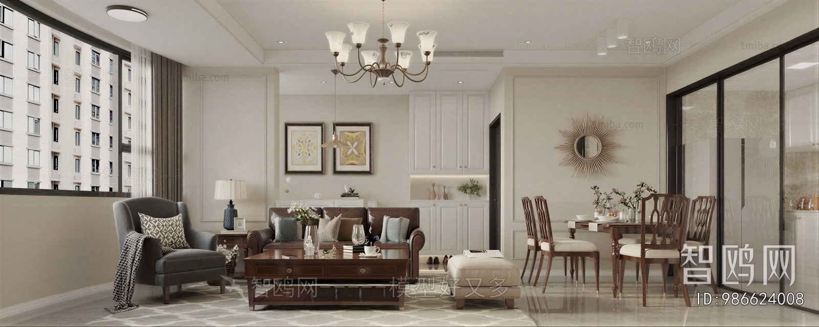 American Style A Living Room