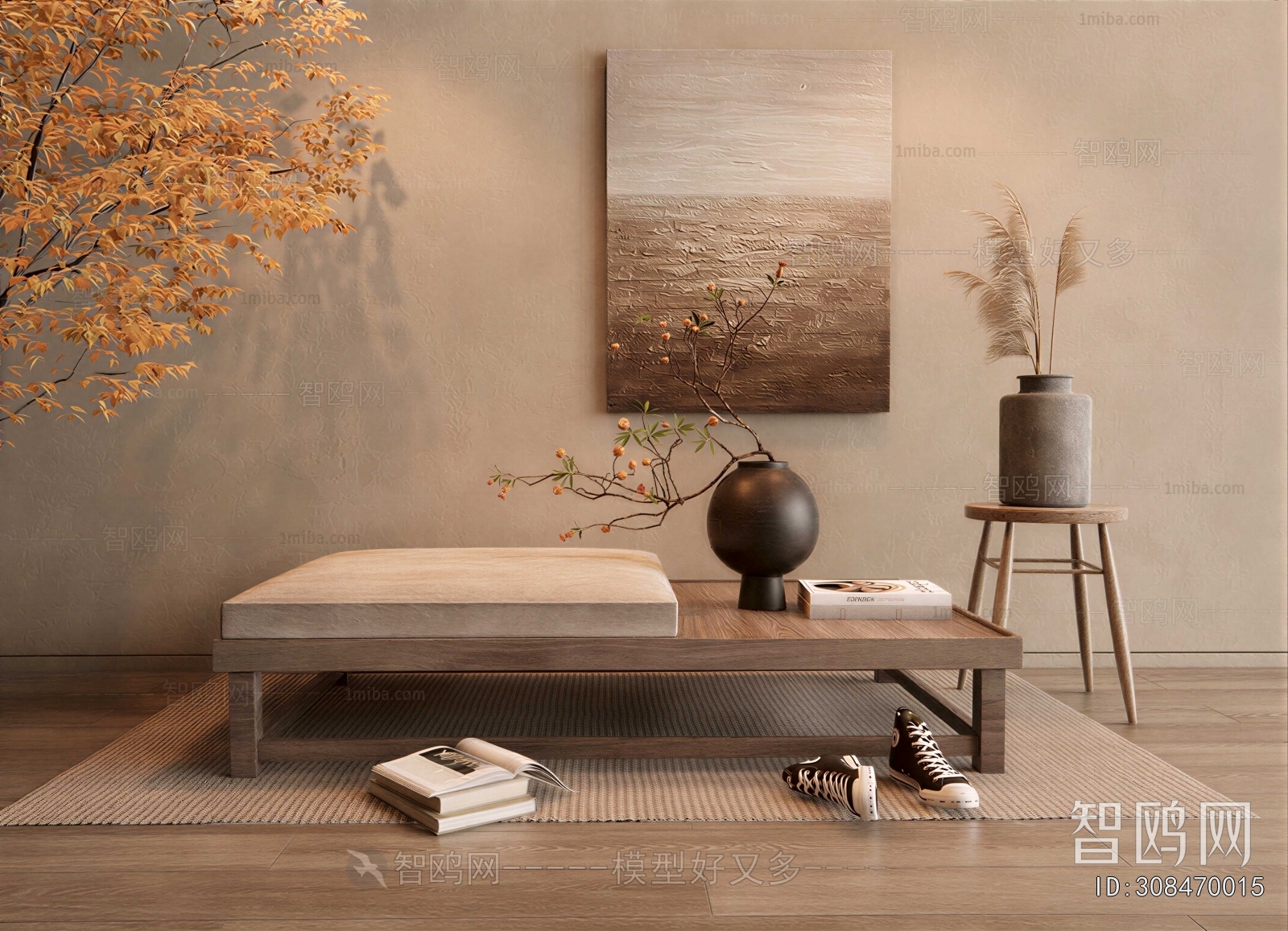 Wabi-sabi Style Console