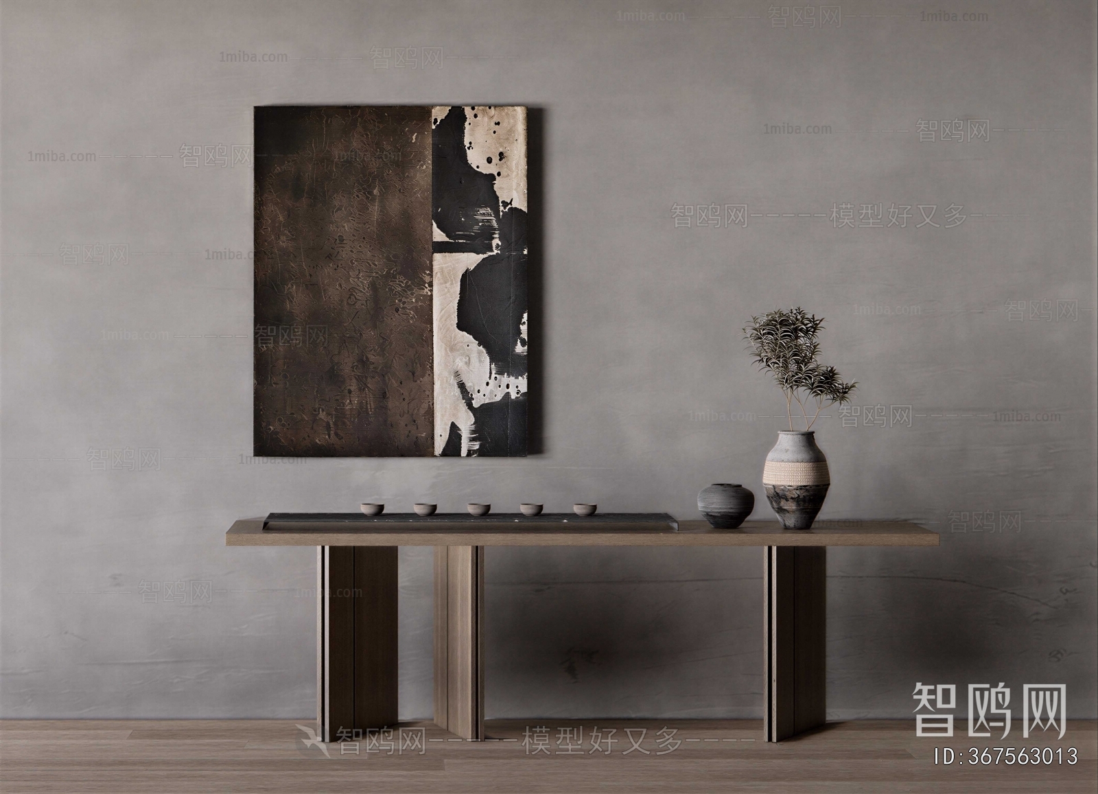 Wabi-sabi Style Console