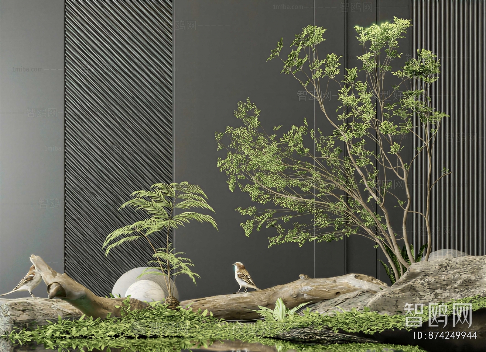 New Chinese Style Plant Landscaping