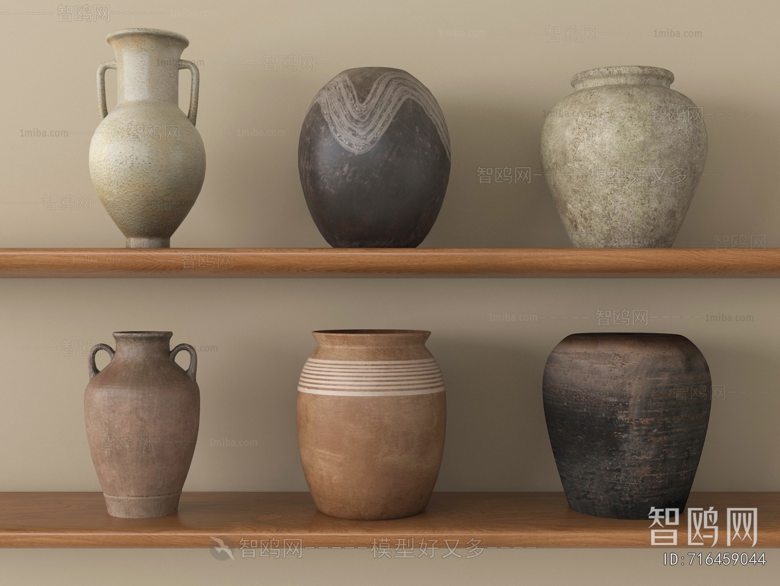 Wabi-sabi Style Clay Pot