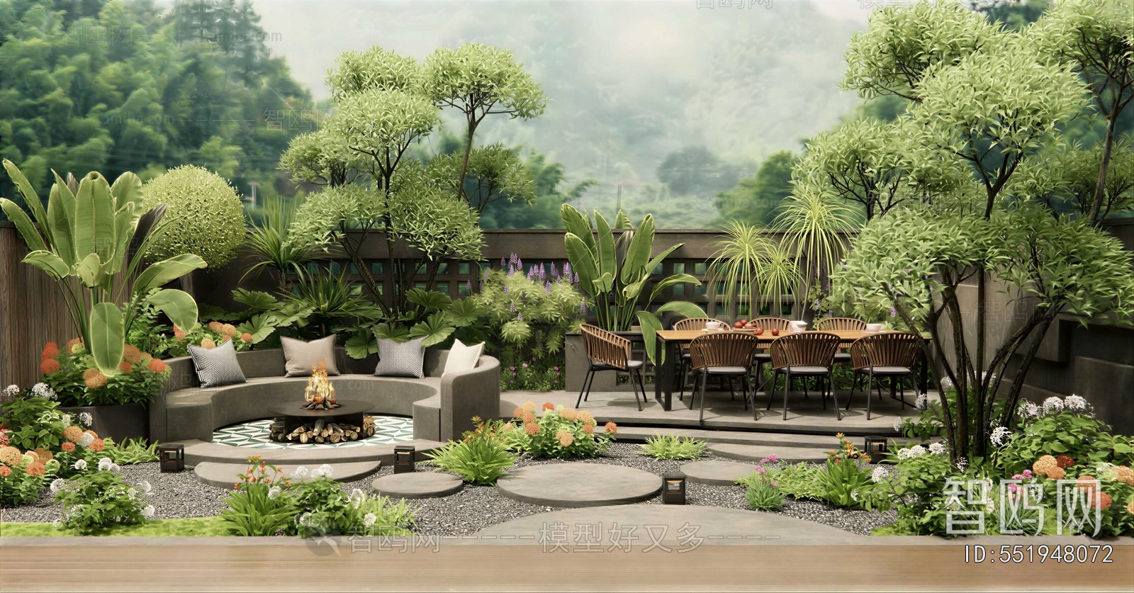 Modern Courtyard/landscape