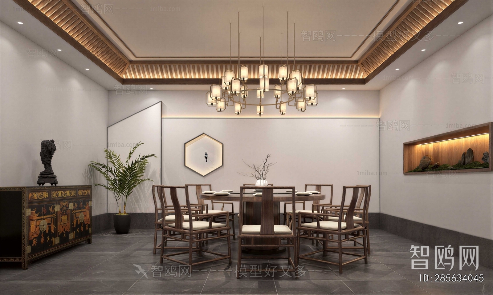 New Chinese Style Dining Room