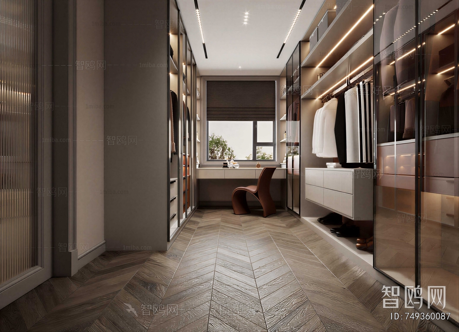 Modern Clothes Storage Area