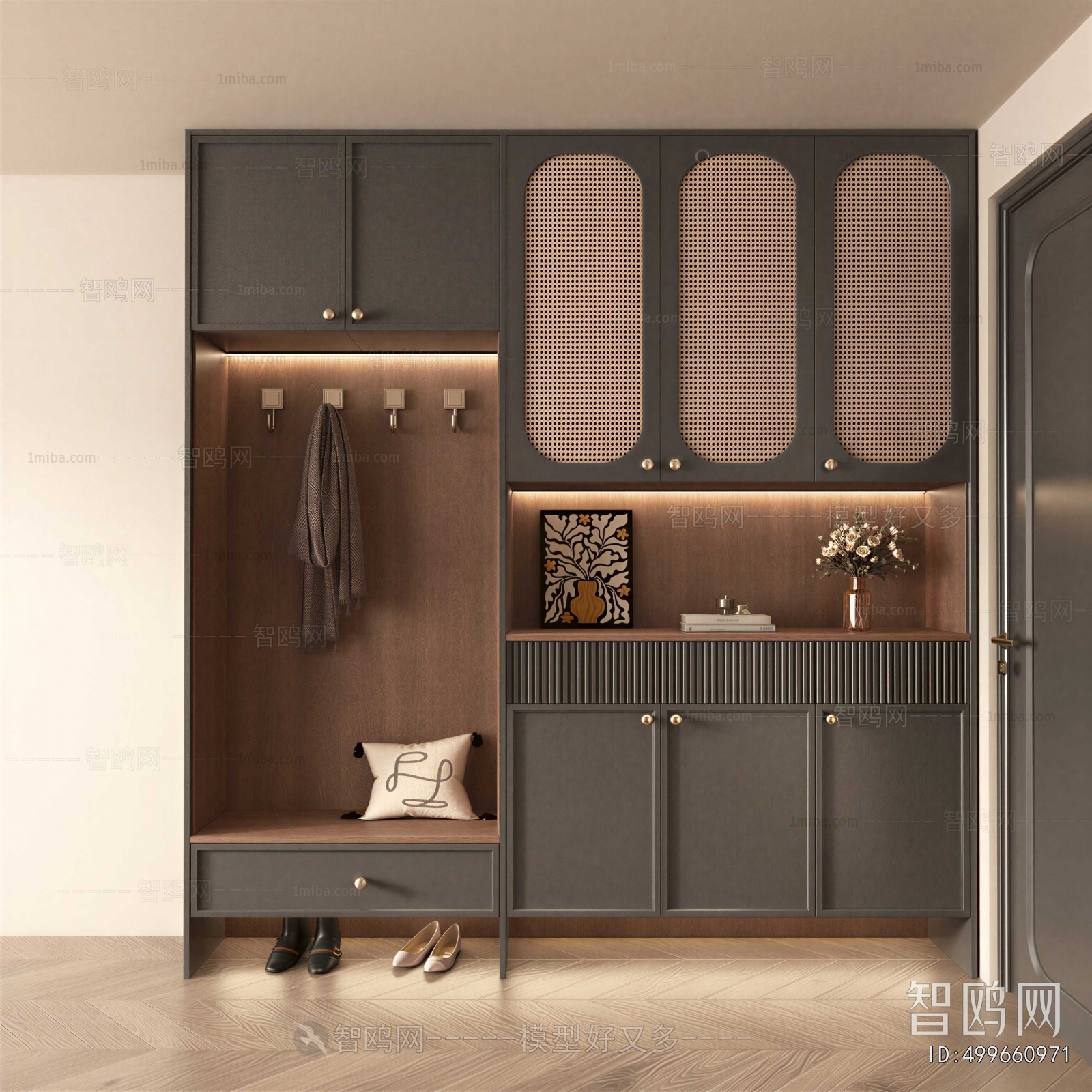 French Style Shoe Cabinet