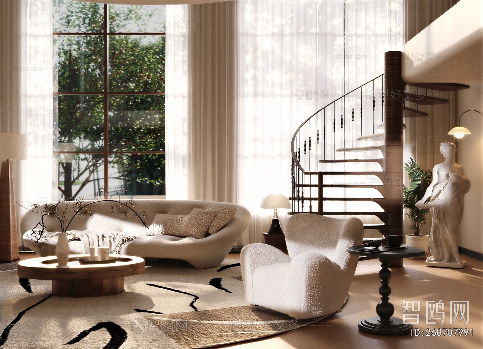 Wabi-sabi Style A Living Room