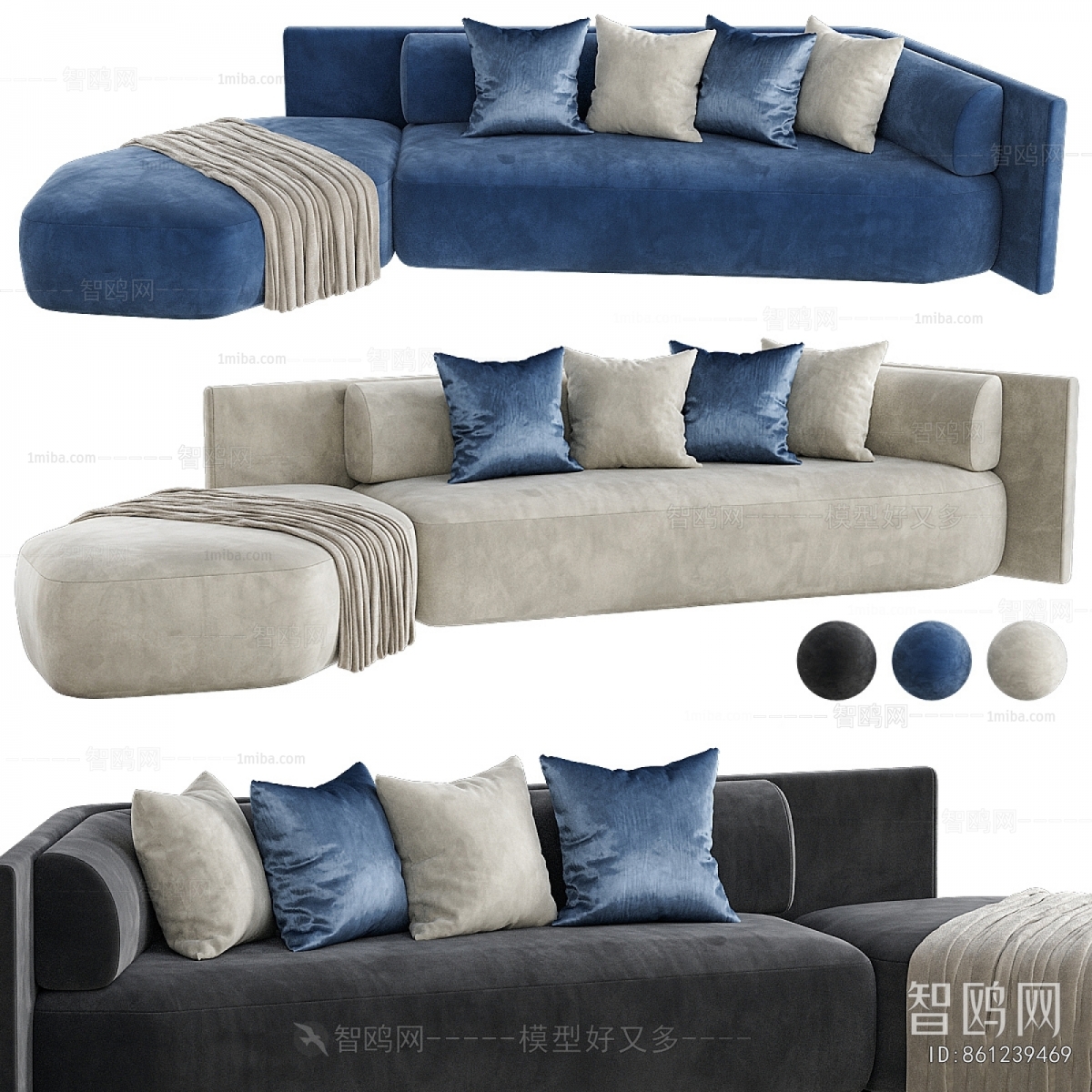 Modern Curved Sofa