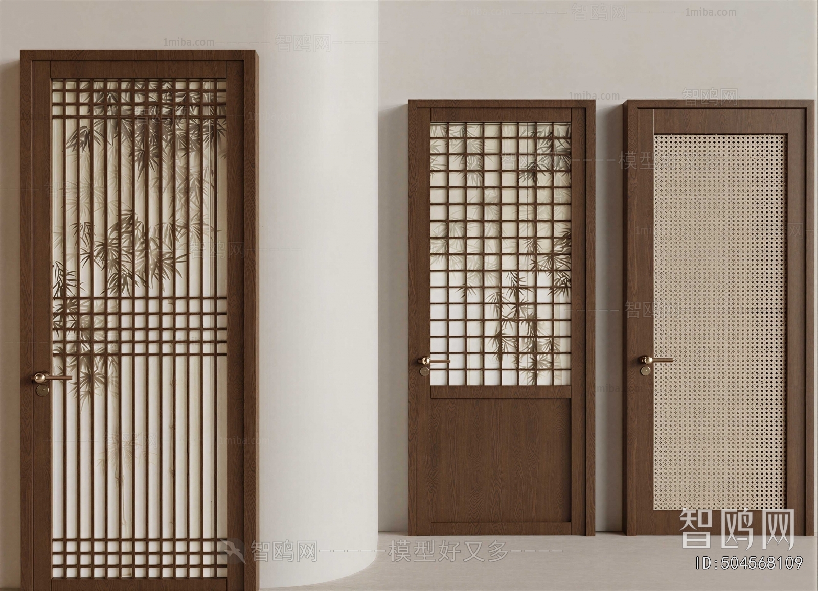 New Chinese Style Single Door