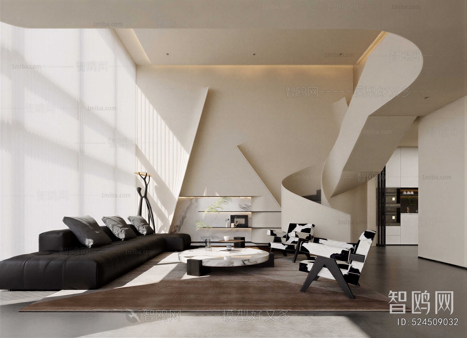 Wabi-sabi Style A Living Room