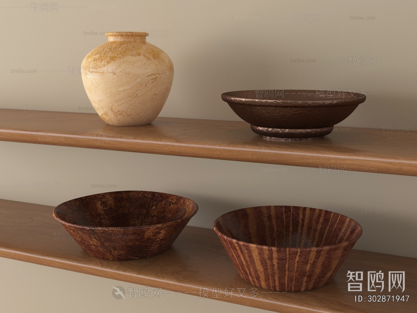 Wabi-sabi Style Clay Pot