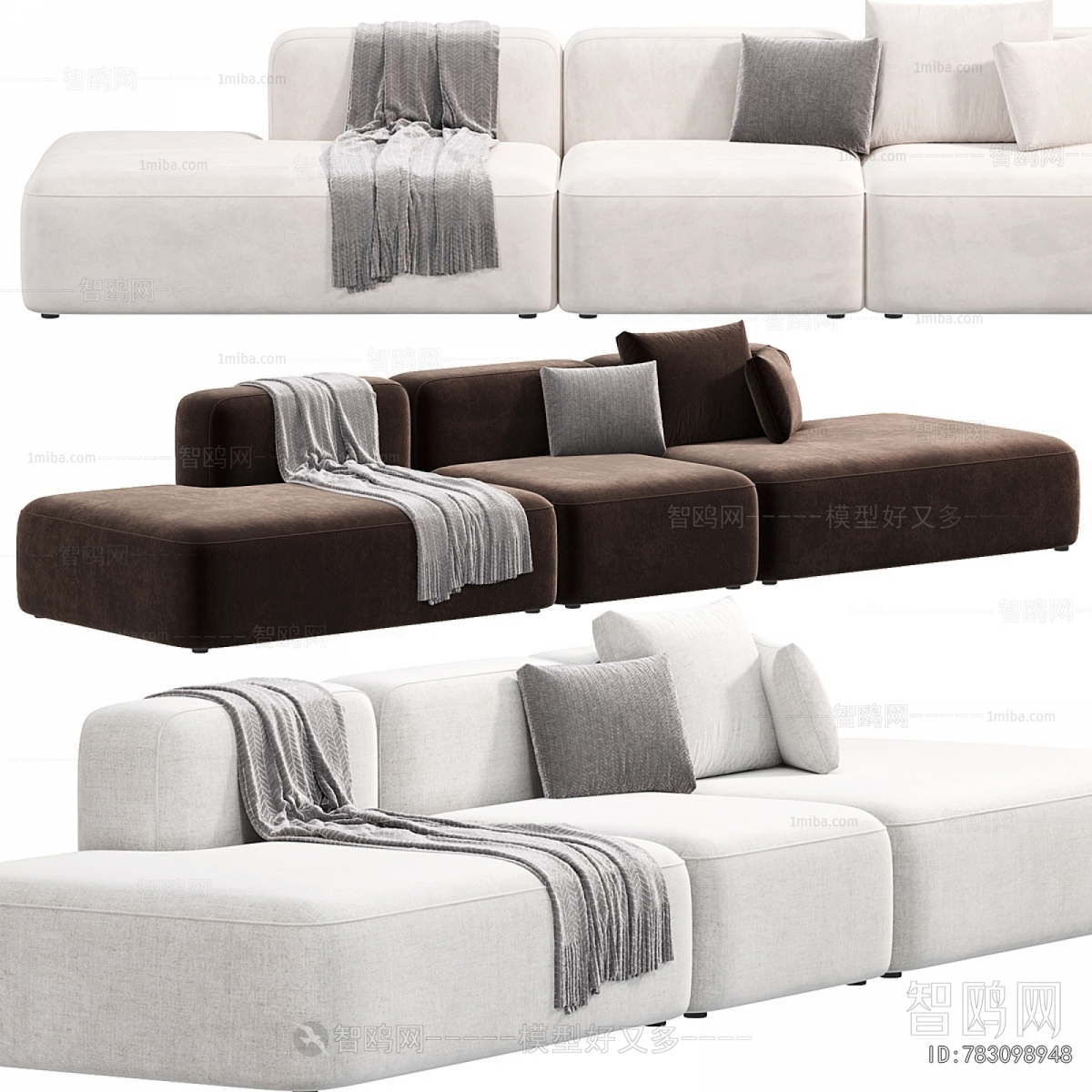Modern Three-seat Sofa