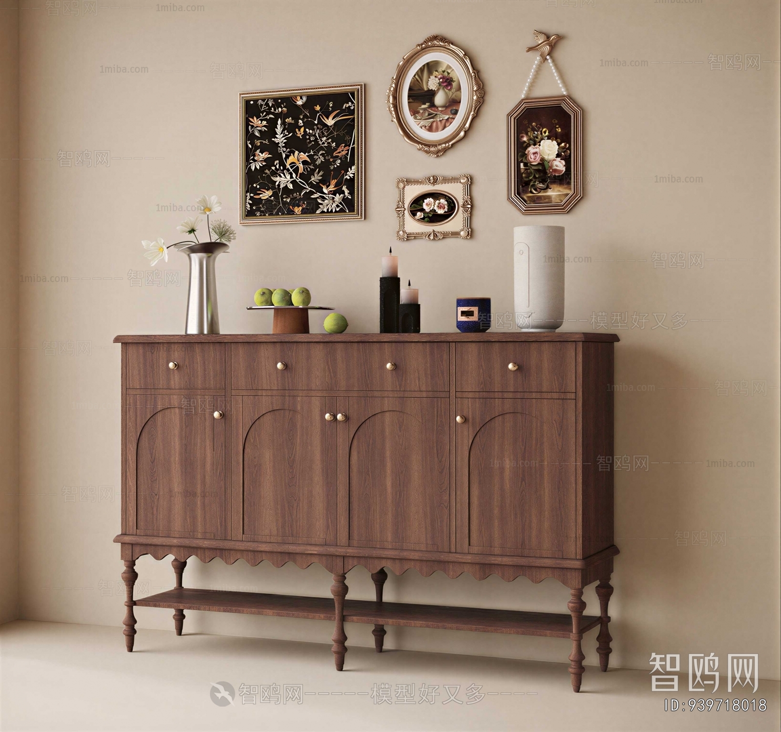 French Style Entrance Cabinet