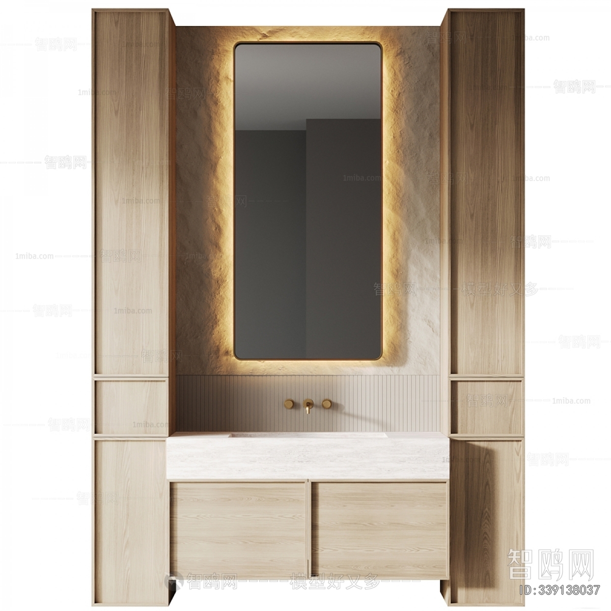 Nordic Style Bathroom Cabinet