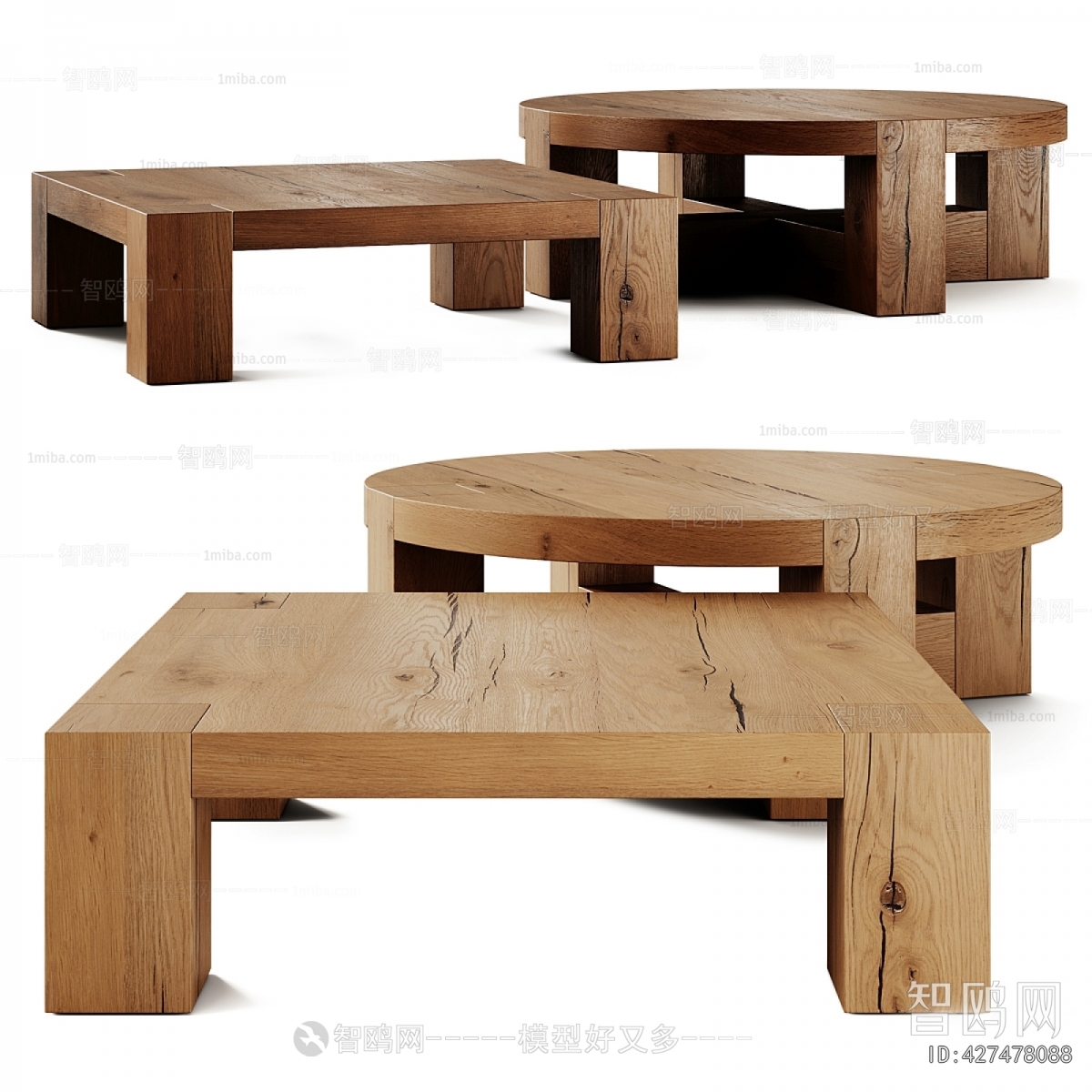 Wabi-sabi Style Coffee Table
